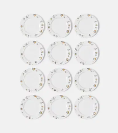 FORNASETTI Astronomici set of 12 porcelain dessert plates | Thumbnail 5