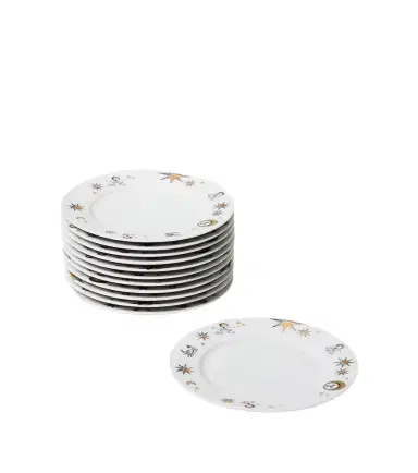FORNASETTI Astronomici set of 12 porcelain dessert plates | Thumbnail 1