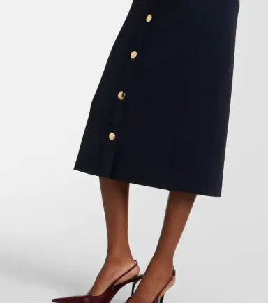 'S Max Mara Cotton-blend midi skirt | Thumbnail 6