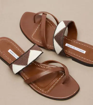 Manolo Blahnik Susastra leather sandals | Thumbnail 2