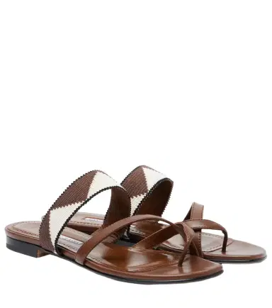 Manolo Blahnik Susastra leather sandals | Thumbnail 1