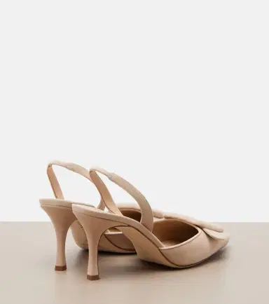 Manolo Blahnik Maysli suede slingback pumps | Thumbnail 4