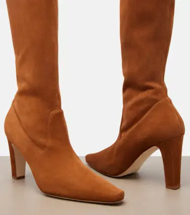 Manolo Blahnik Pavisco suede knee-high boots | Thumbnail 3