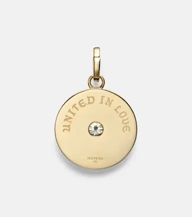 Foundrae True Love Lovestruck Commitment Medium 18kt gold pendant with diamonds | Thumbnail 2 Foundrae True Love Lovestruck Commitment Medium 18kt gold pendant with diamonds | Thumbnail 2