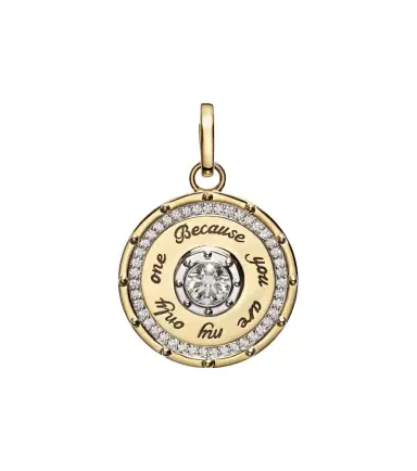 Foundrae True Love Lovestruck Commitment Medium 18kt gold pendant with diamonds | Thumbnail 1 Foundrae True Love Lovestruck Commitment Medium 18kt gold pendant with diamonds | Thumbnail 1