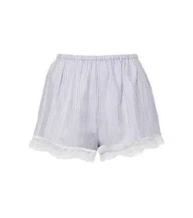 Frame Stripe Lace silk shorts | Thumbnail 1