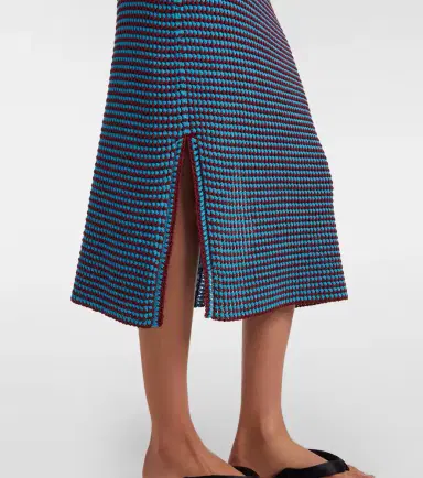 Alaïa Alaïa Crochet cotton pencil skirt | Thumbnail 2