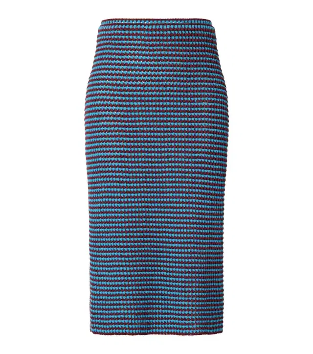 Alaïa Crochet cotton pencil skirt