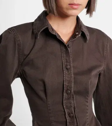 Magda Butrym Peplum denim jacket | Thumbnail 6 Magda Butrym Peplum denim jacket | Thumbnail 6