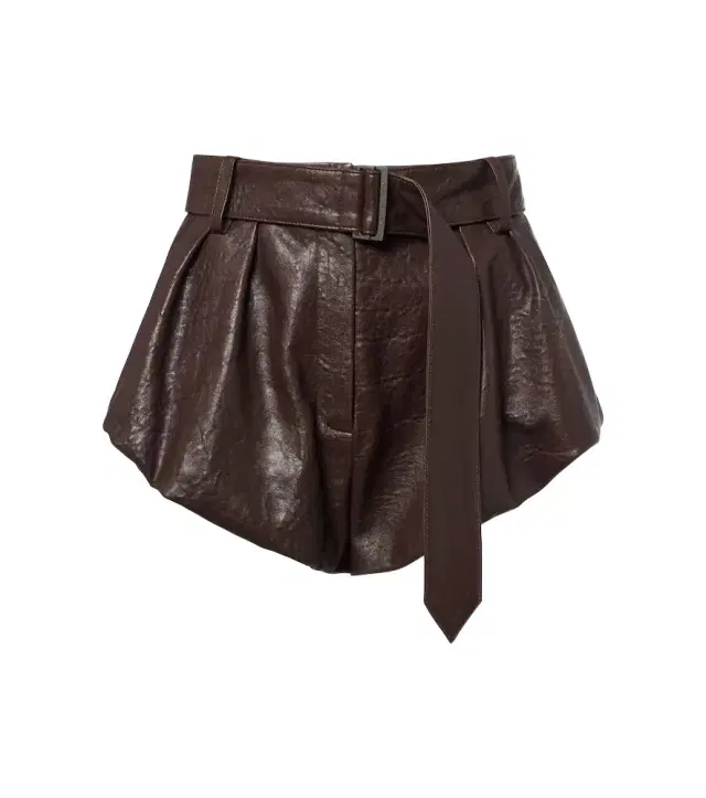 Magda Butrym Belted leather shorts