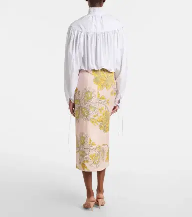 La DoubleJ Printed cotton midi skirt | Thumbnail 2 La DoubleJ Printed cotton midi skirt | Thumbnail 2