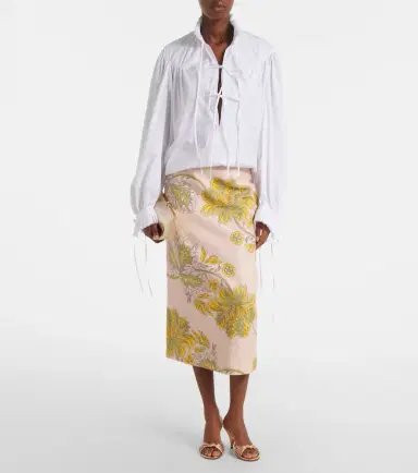 La DoubleJ Printed cotton midi skirt | Thumbnail 4 La DoubleJ Printed cotton midi skirt | Thumbnail 4