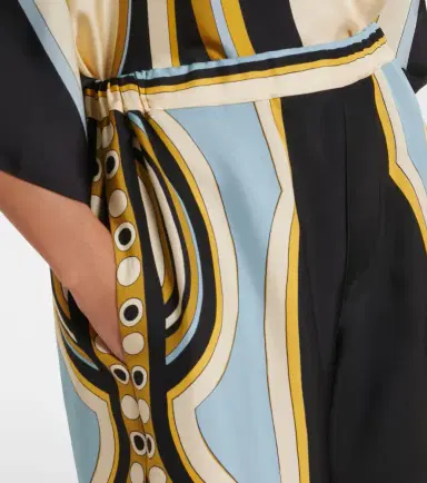La DoubleJ Club printed silk twill wide-leg pants | Thumbnail 4 La DoubleJ Club printed silk twill wide-leg pants | Thumbnail 4