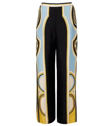 La DoubleJ Club printed silk twill wide-leg pants | Thumbnail 1 La DoubleJ Club printed silk twill wide-leg pants | Thumbnail 1