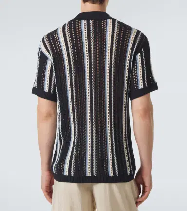 Frescobol Carioca Pinto crochet striped cotton shirt | Thumbnail 5 Frescobol Carioca Pinto crochet striped cotton shirt | Thumbnail 5