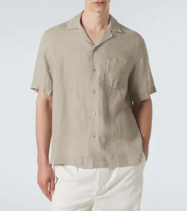 Frescobol Carioca Angelo linen bowling shirt | Thumbnail 3 Frescobol Carioca Angelo linen bowling shirt | Thumbnail 3