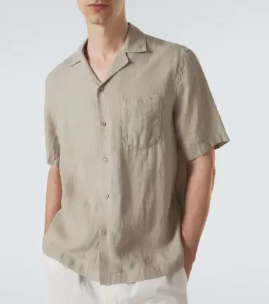 Frescobol Carioca Angelo linen bowling shirt | Thumbnail 4 Frescobol Carioca Angelo linen bowling shirt | Thumbnail 4