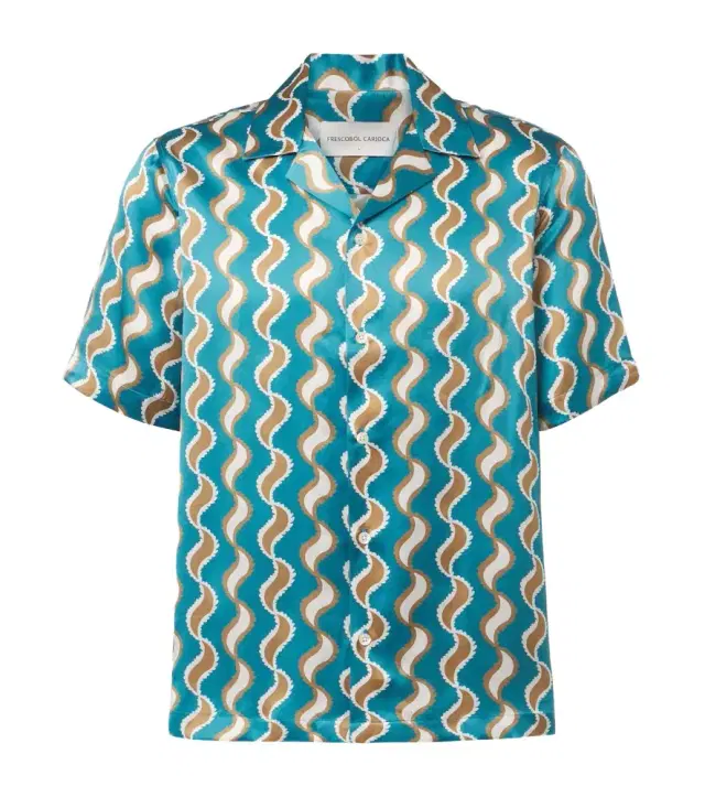 Roberto printed silk shirt