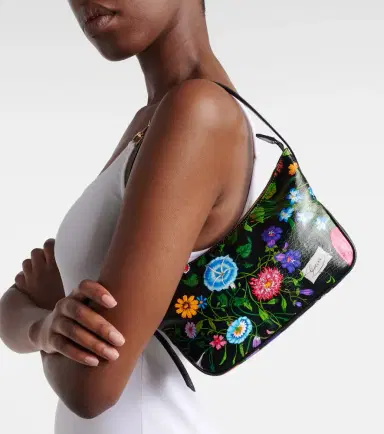 Gucci Lady Lunetta Small floral canvas shoulder bag | Thumbnail 4