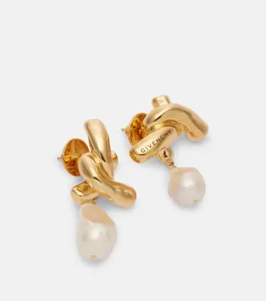 Givenchy Chain Link pearl-embellished earrings | Thumbnail 2