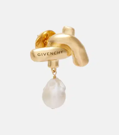 Givenchy Chain Link pearl-embellished earrings | Thumbnail 3