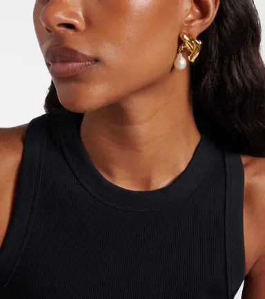 Givenchy Chain Link pearl-embellished earrings | Thumbnail 5