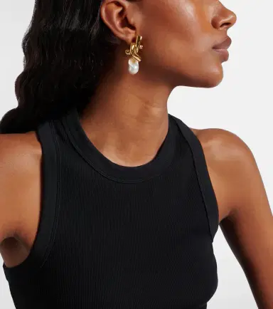 Givenchy Chain Link pearl-embellished earrings | Thumbnail 6