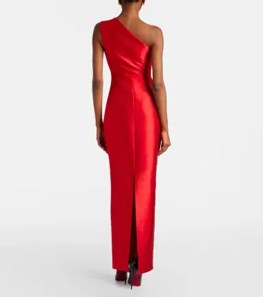 Solace London Kira draped satin cocktail dress | Thumbnail 3