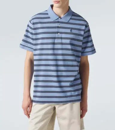 Prada Striped cotton piqué polo shirt | Thumbnail 5