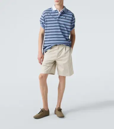 Prada Striped cotton piqué polo shirt | Thumbnail 6