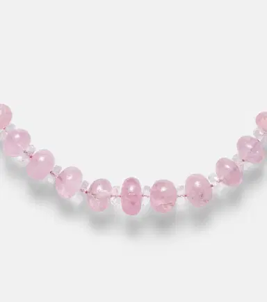 Ileana Makri Beaded necklace with morganite, white topaz, and diamonds | Thumbnail 2 Ileana Makri Beaded necklace with morganite, white topaz, and diamonds | Thumbnail 2