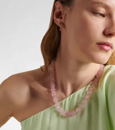 Ileana Makri Beaded necklace with morganite, white topaz, and diamonds | Thumbnail 6 Ileana Makri Beaded necklace with morganite, white topaz, and diamonds | Thumbnail 6