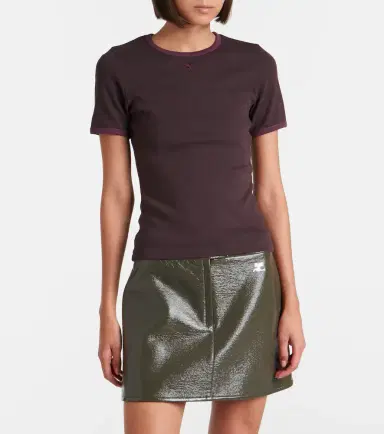 Courrèges Courrèges Cotton jersey T-shirt | Thumbnail 6 Courrèges Courrèges Cotton jersey T-shirt | Thumbnail 6