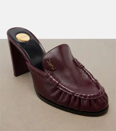 Saint Laurent Le Loafer Cassandre leather mules | Thumbnail 3 Saint Laurent Le Loafer Cassandre leather mules | Thumbnail 3