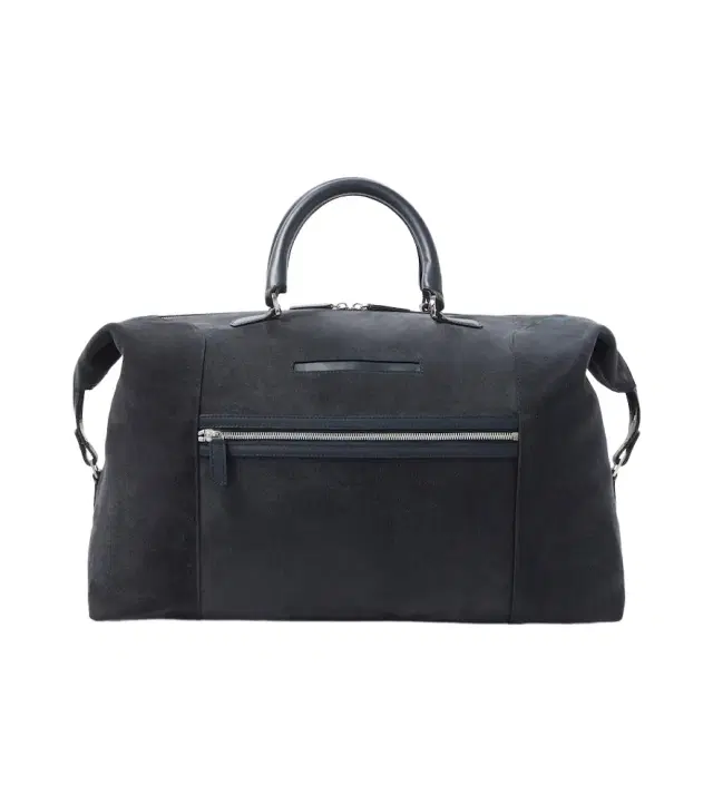 Kiton Leather-trimmed suede duffel bag