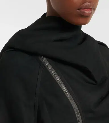 Rick Owens Scarf Flight leather jacket | Thumbnail 5
