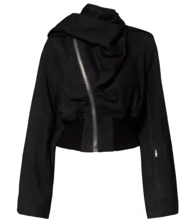 Rick Owens Scarf Flight leather jacket | Thumbnail 1