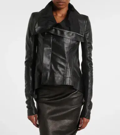 Rick Owens Naska leather biker jacket | Thumbnail 2