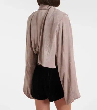 Rick Owens Scarf Flight chenille bomber jacket | Thumbnail 5