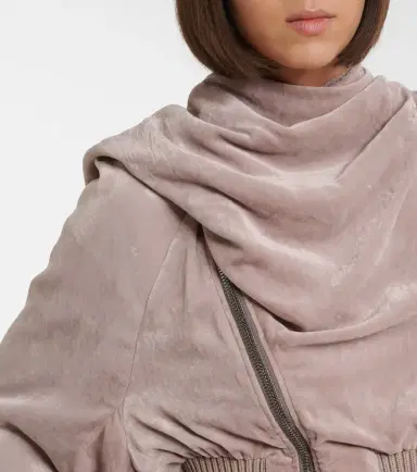 Rick Owens Scarf Flight chenille bomber jacket | Thumbnail 6