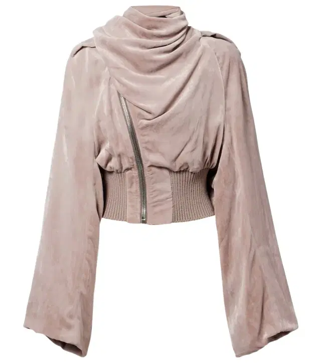 Rick Owens Scarf Flight chenille bomber jacket