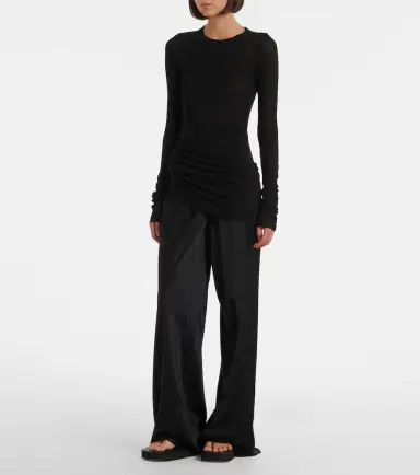 Rick Owens Bias cady crêpe cady wide-leg pants | Thumbnail 6 Rick Owens Bias cady crêpe cady wide-leg pants | Thumbnail 6