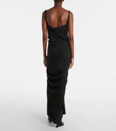 Rick Owens Strutter gathered maxi dress | Thumbnail 3