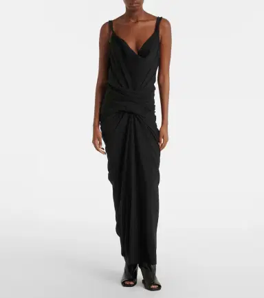 Rick Owens Strutter gathered maxi dress | Thumbnail 5