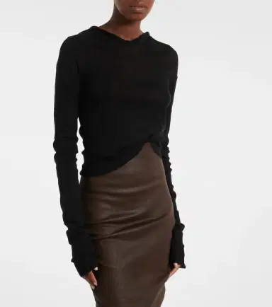 Rick Owens Cotton jersey top | Thumbnail 3