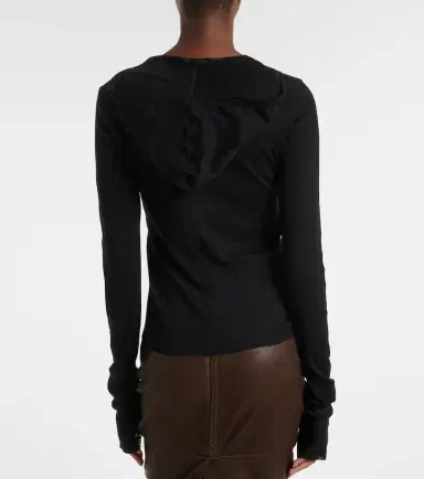Rick Owens Cotton jersey top | Thumbnail 4