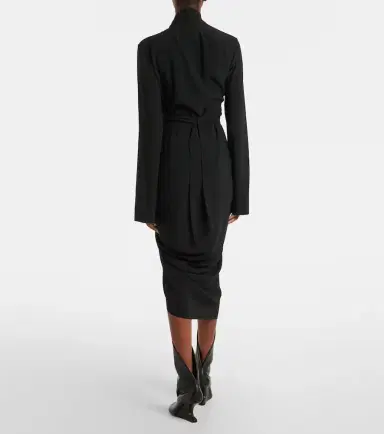 Rick Owens Draped wrap dress | Thumbnail 3