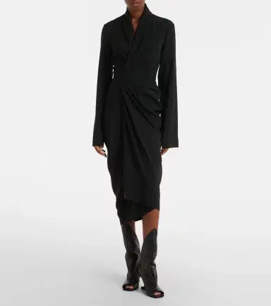 Rick Owens Draped wrap dress | Thumbnail 5