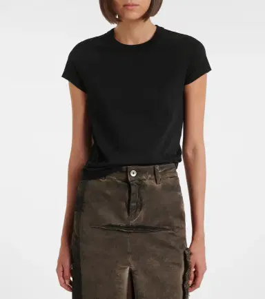 Rick Owens Cropped Level cotton jersey T-shirt | Thumbnail 5 Rick Owens Cropped Level cotton jersey T-shirt | Thumbnail 5