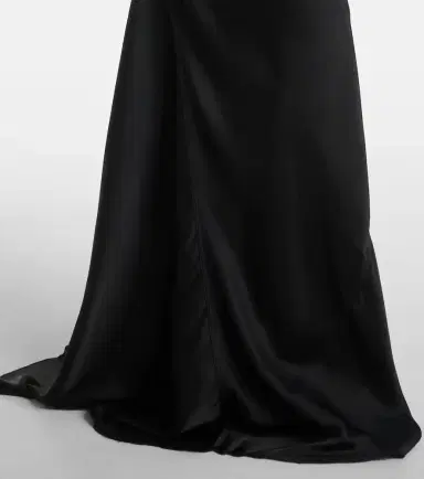 Rick Owens Coda draped satin maxi skirt | Thumbnail 3